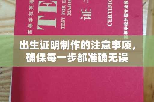 延吉出生证明制作的注意事项，确保每一步都准确无误