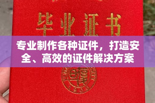 延吉专业制作各种证件，打造安全、高效的证件解决方案