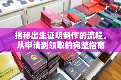 延吉揭秘出生证明制作的流程，从申请到领取的完整指南